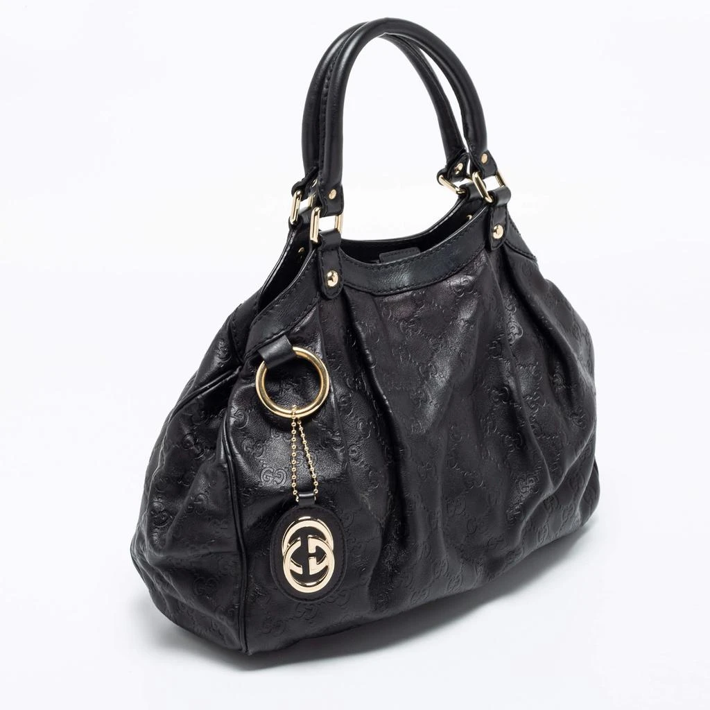 商品[二手商品] Gucci|Gucci Black Guccissima Leather Large Sukey Tote,价格¥3958,第3张图片详细描述