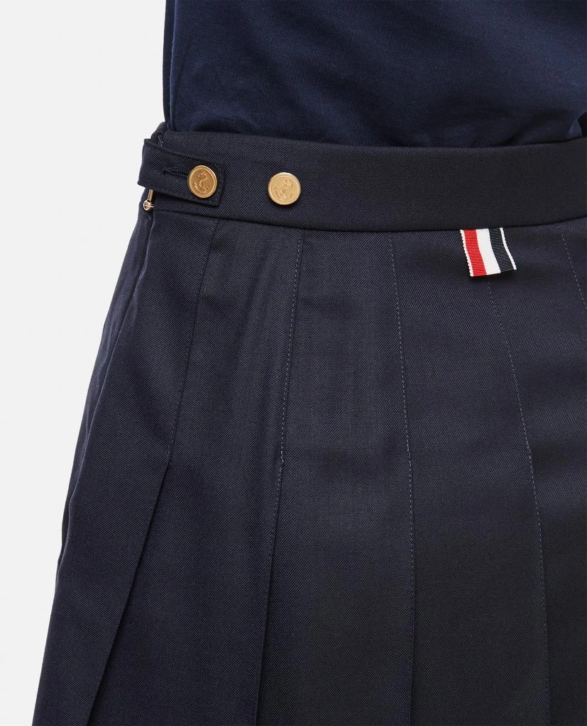 商品Thom Browne|DROPPED BACK PLEATED WOOL MINI SKIRT,价格¥10257,第5张图片详细描述