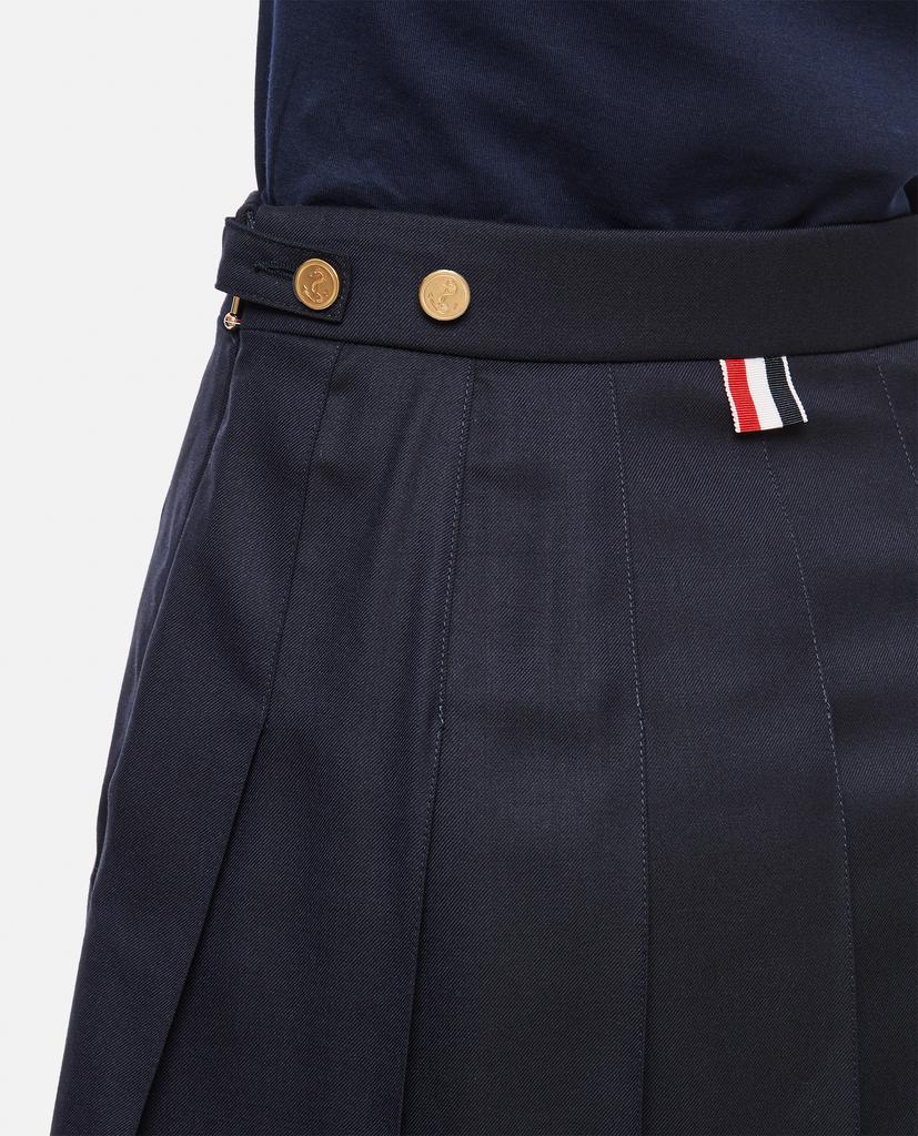 商品Thom Browne|DROPPED BACK PLEATED WOOL MINI SKIRT,价格¥10002,第7张图片详细描述