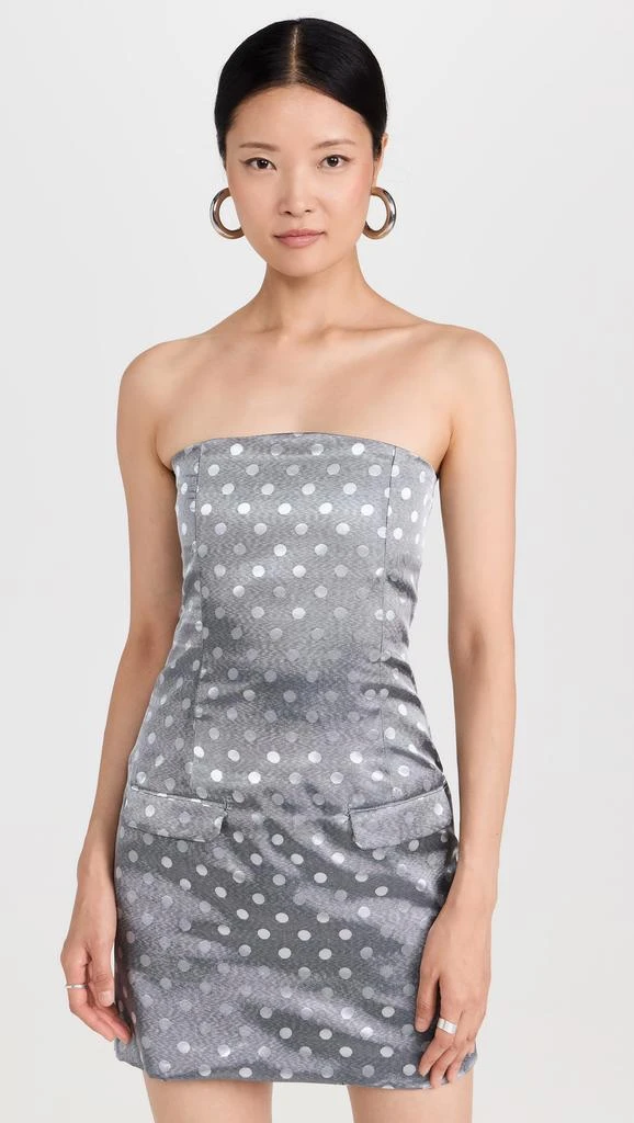 商品Dur Doux|Dot Strapless Mini Dress,价格¥746,第1张图片