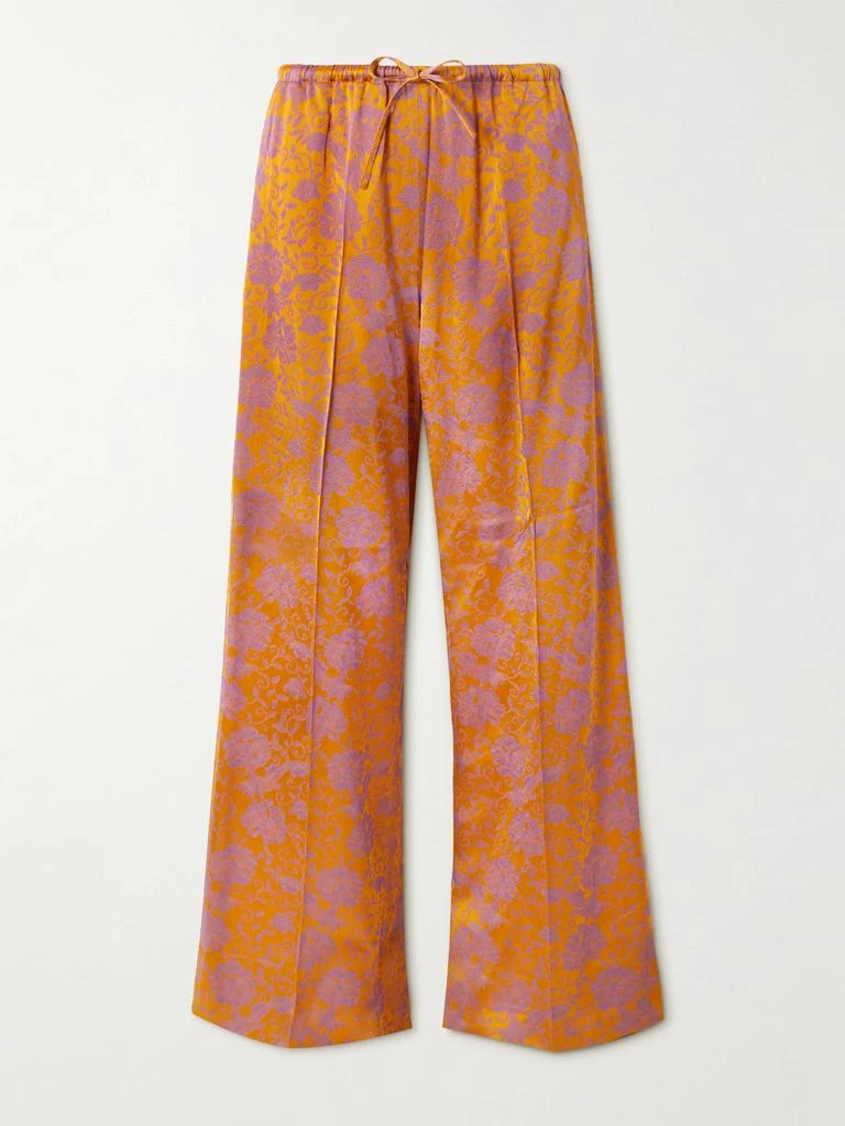 商品Dries Van Noten|缎布提花阔腿裤,价格¥6564,第1张图片