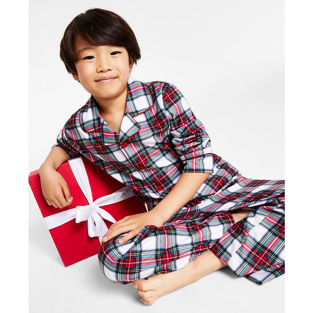 商品Family Pajamas|Matching Kids Stewart Plaid Pajama Set, Created for Macy's,价格¥45,第4张图片详细描述