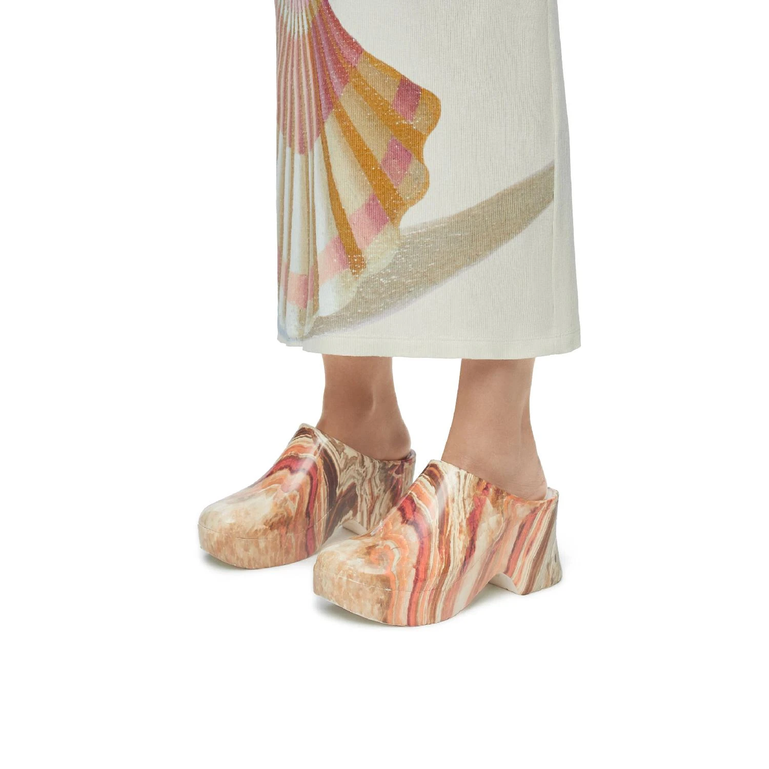 包邮包税【预售7天发货】 LOEWE罗意威 23秋冬 女士 厚底鞋 Terra clog in light foam rubber L815V29X08-1860 商品