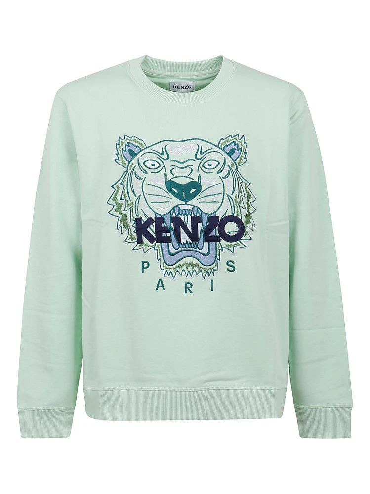 商品Kenzo|Kenzo Tiger Embroidered Crewneck Sweatshirt,价格¥842,第1张图片