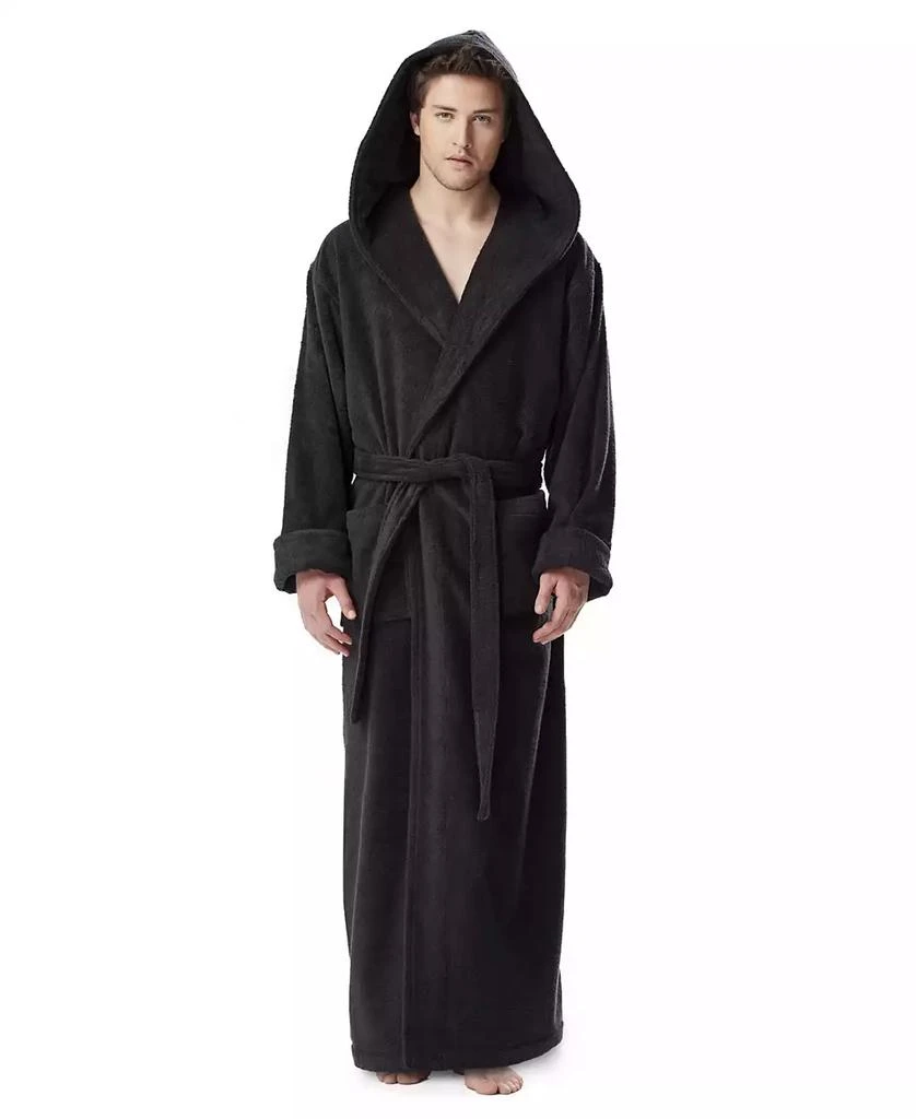 商品ARUS|Men's Thick Full Ankle Length Hooded Turkish Cotton Bathrobe,价格¥986,第1张图片