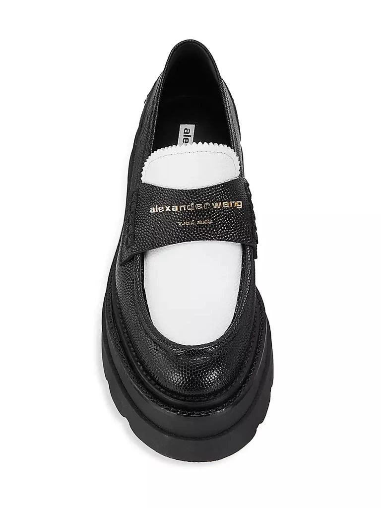 商品Alexander Wang|Carter Leather Platform Loafers,价格¥2716,第5张图片详细描述