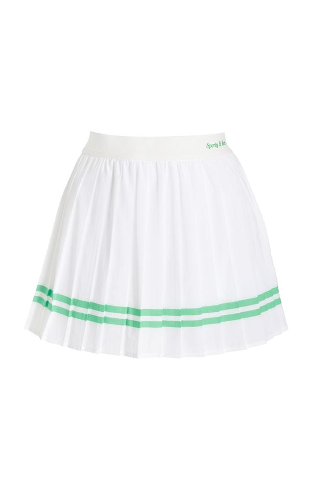 Sporty & Rich - Women's Pleated Mini Tennis Skirt - Green - M - Moda Operandi商品第1张图片规格展示