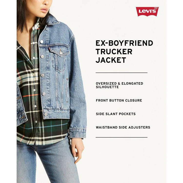 商品Levi's|® Ex-Boyfriend Embroidered Trucker Jacket,价格¥437,第3张图片详细描述