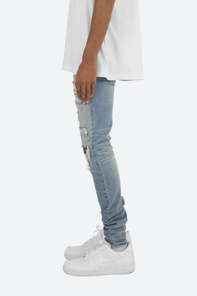 X201 Rhinestone Skinny Denim - Blue 商品
