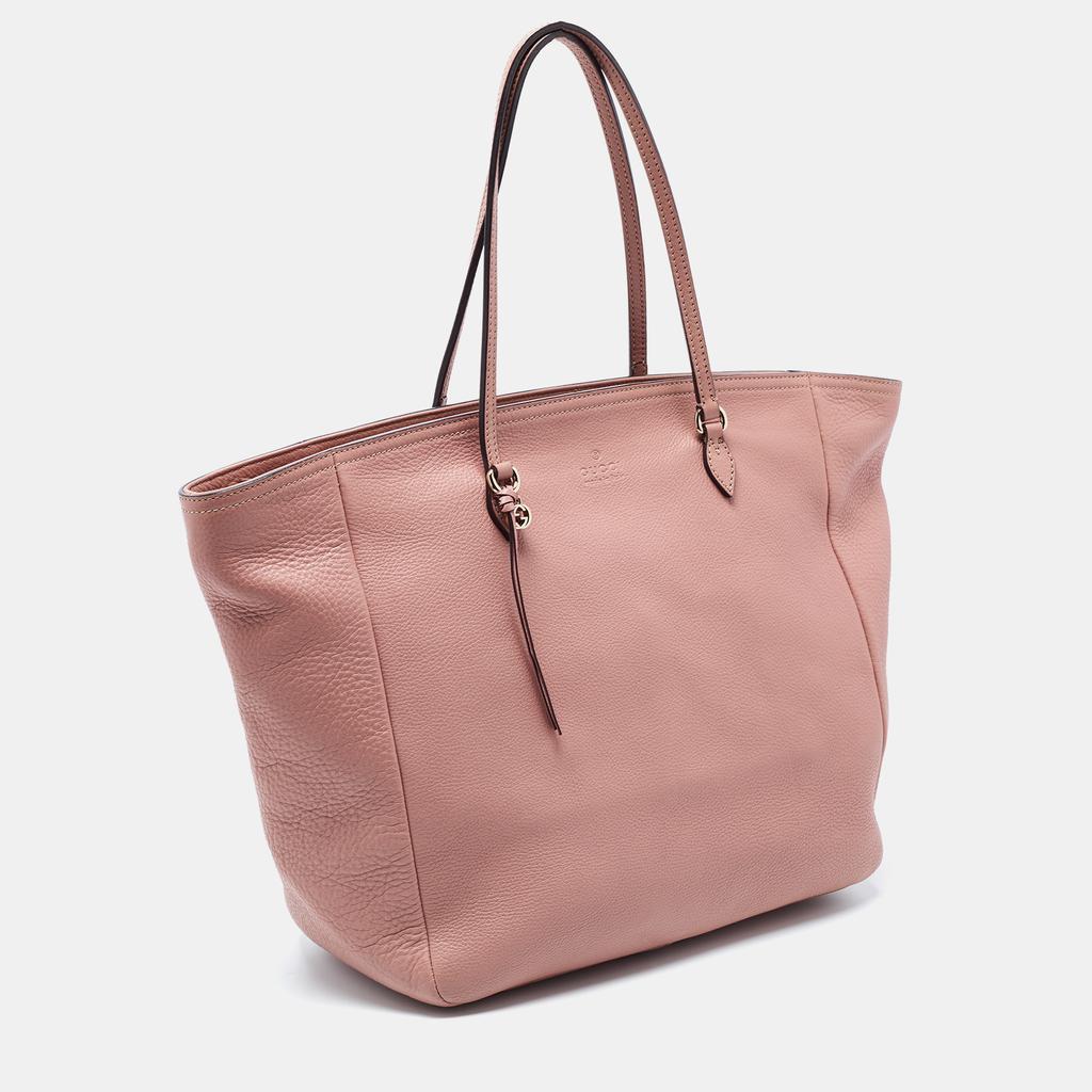 商品[二手商品] Gucci|Gucci Dusty Pink Pebbled Leather Bree Tote,价格¥4985,第5张图片详细描述