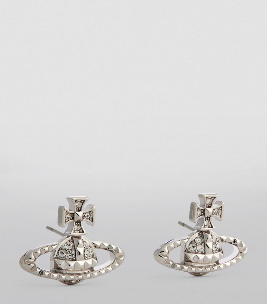 商品Vivienne Westwood|Crystal Mayfair Bas Relief Earrings,价格¥674,第4张图片详细描述
