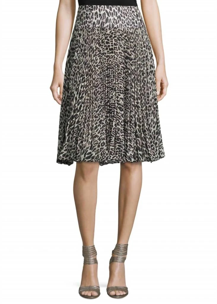 商品Nanette Lepore|Pleated Leopard Skirt in Multi,价格¥2226,第1张图片