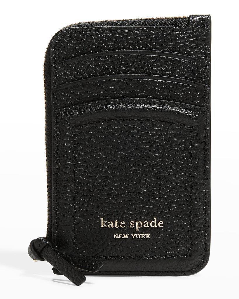 商品Kate Spade|knott leather zip card case,价格¥642,第3张图片详细描述