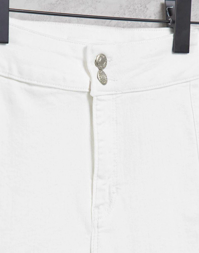 商品Topshop|Topshop joni flared jeans in white,价格¥253,第3张图片详细描述