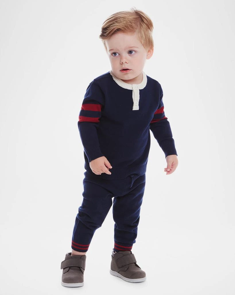 商品Andy & Evan|Boy's Striped Sweater & Joggers Set, Size Newborn-24M,价格¥453,第2张图片详细描述