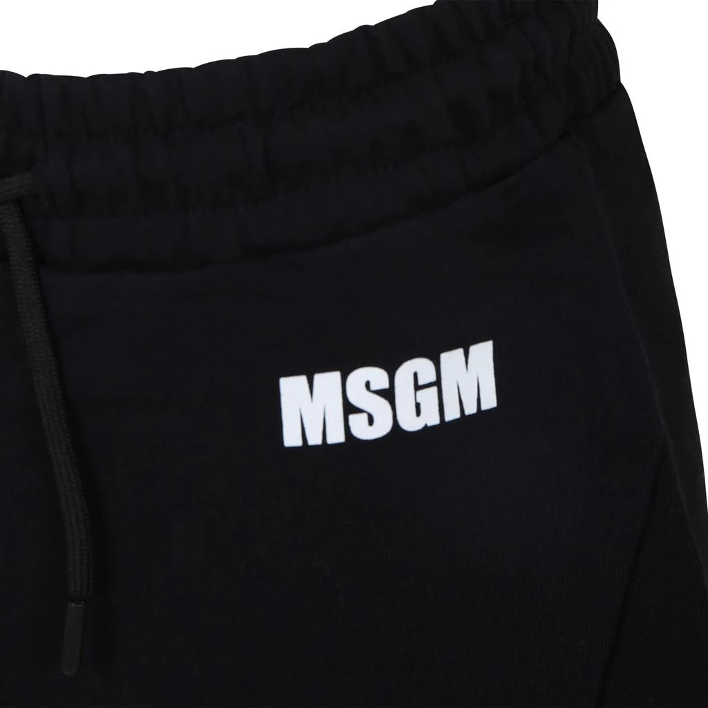 商品MSGM|Black Skirt For Girl With Logo And Writing,价格¥815,第3张图片详细描述