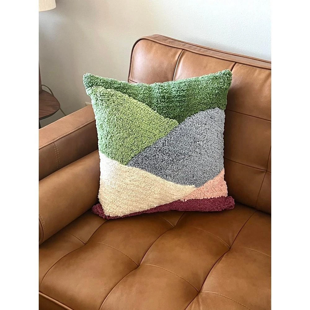 商品Lush Décor|Abstract Hills Decorative pillow, 18"x18",价格¥60,第2张图片详细描述