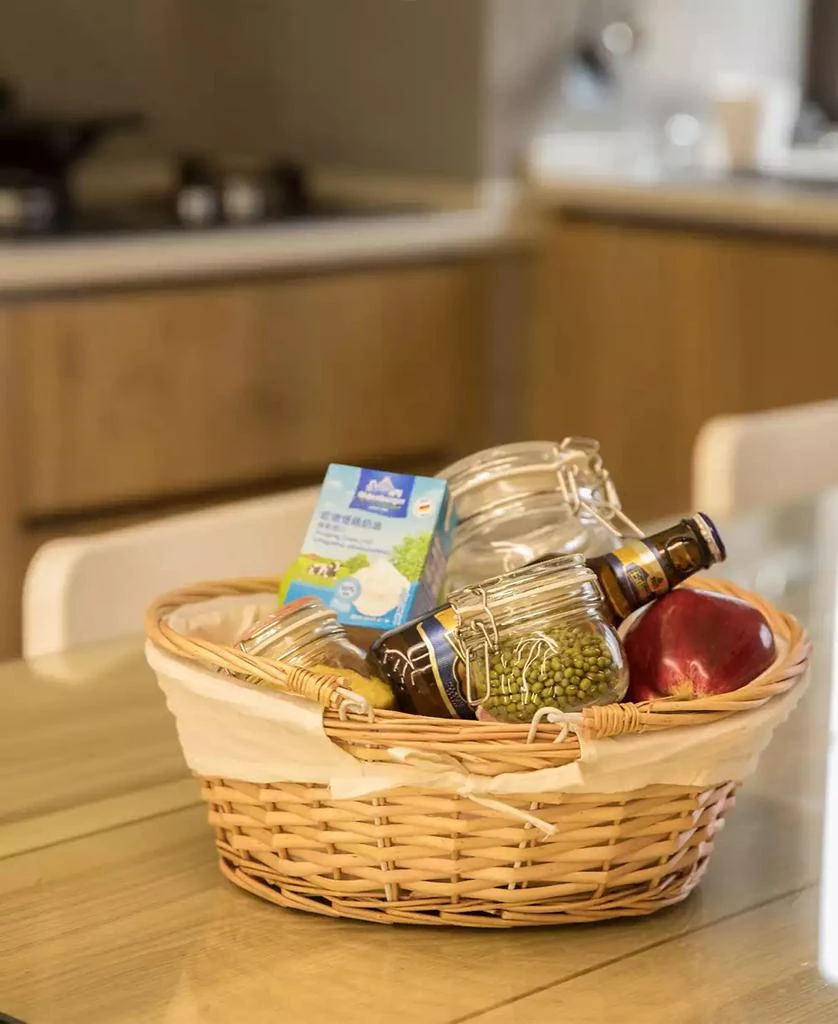 商品Vintiquewise|Oval Willow Basket with Double Drop Down Handles,价格¥169,第5张图片详细描述