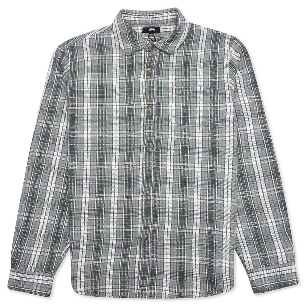 Stussy Beach Plaid Shirt - Charcoal商品第1张图片规格展示