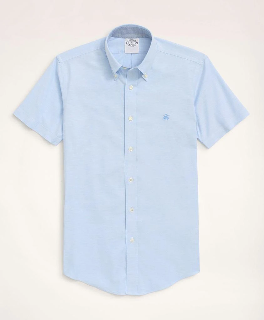 商品Brooks Brothers|Stretch Regent Regular-Fit Sport Shirt, Non-Iron Short-Sleeve Oxford,价格¥625,第1张图片