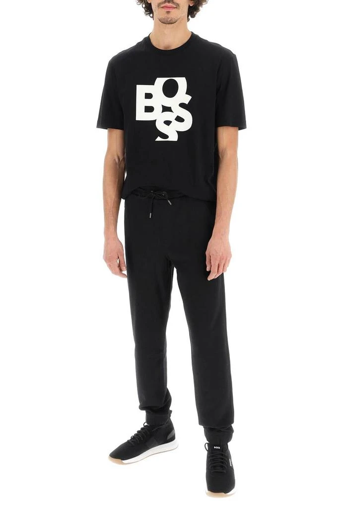 商品Hugo Boss|RUBBERIZED LOGO PRINT JOGGER PANTS,价格¥481,第2张图片详细描述