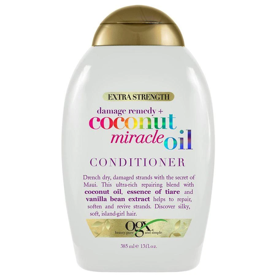 商品OGX|Extra Strength Damage Remedy + Coconut Oil Conditioner Coconut Milk, Tangerine, & Warm Vanilla,价格¥90,第1张图片