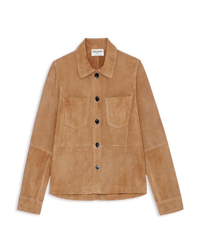 Toi Suede Shirt Jacket商品第5张图片规格展示