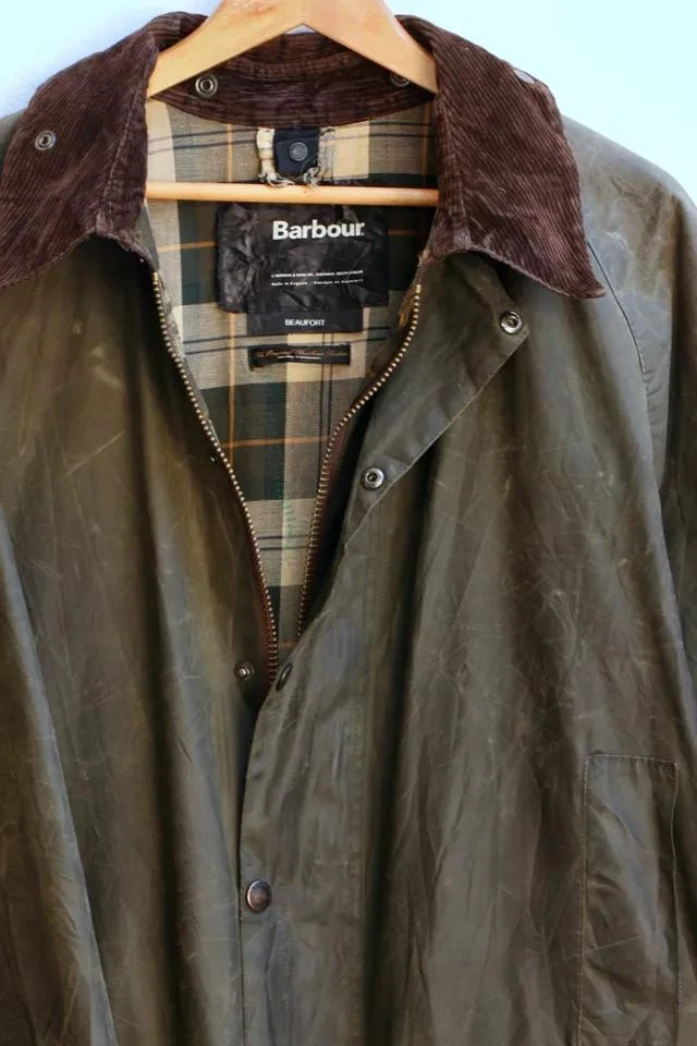 商品Urban Outfitters|Vintage Barbour Classic Beaufort Waxed Canvas Coat made in England,价格¥1889,第2张图片详细描述