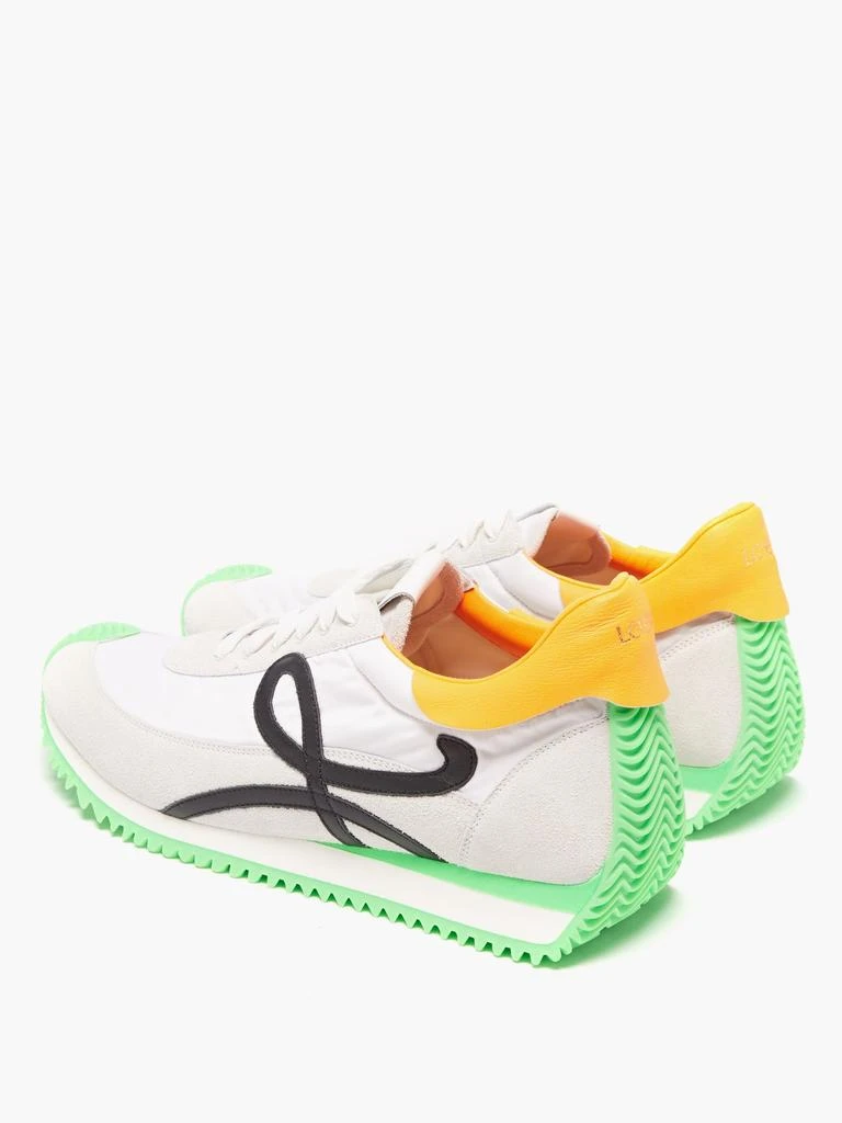 Flow Runner nylon and suede trainers 商品