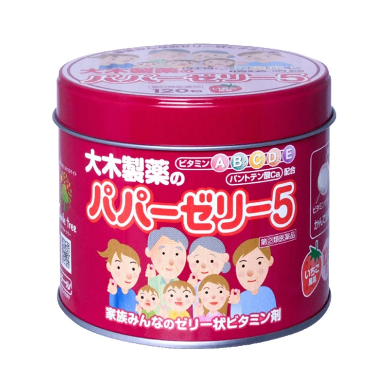 商品damuzhiyao|日本大木制药儿童宝宝复合综合多种维生素b族b2软糖 b12VC草莓味120粒,价格¥216,第1张图片