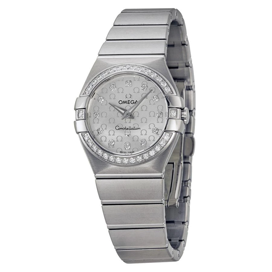 商品[二手商品] Omega|Pre-owned Omega Constellation Diamond Silver Dial Ladies Watch 123.15.27.60.52.001,价格¥17546,第1张图片