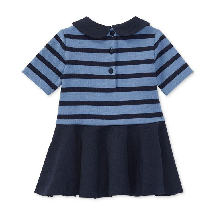 商品Ralph Lauren|Striped Pleated Ponté-Knit Dress, Baby Girls,价格¥133,第2张图片详细描述