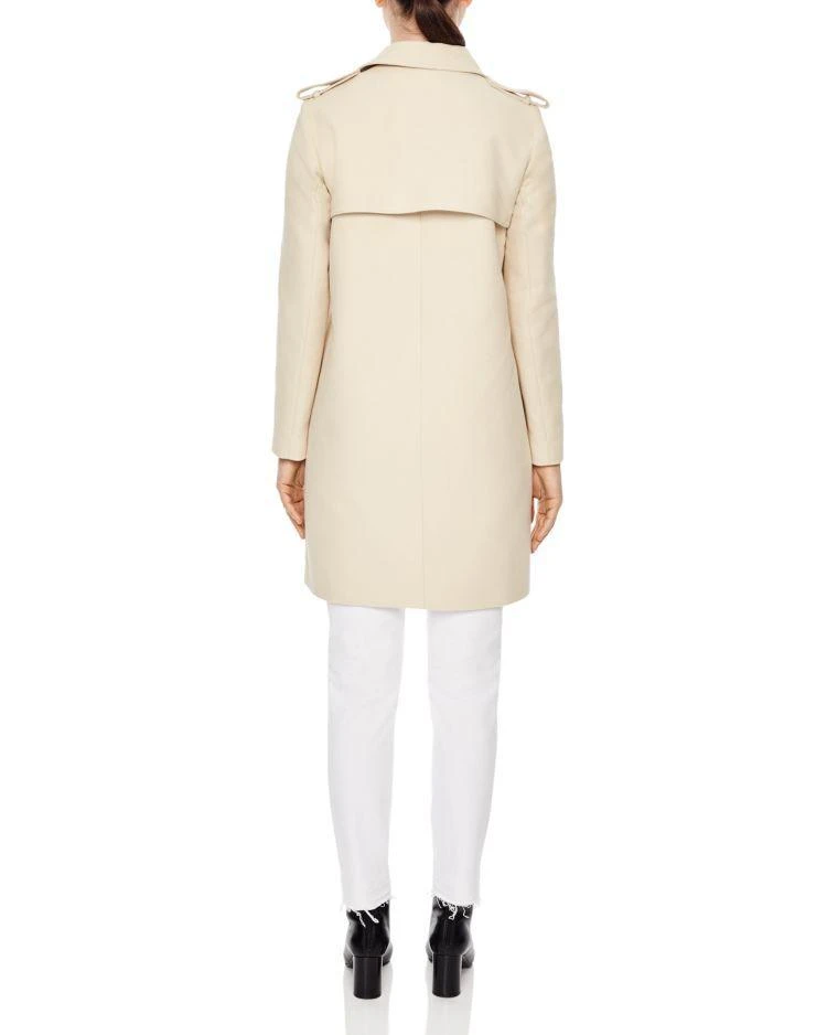 商品Sandro|Croisiere Zip-Front Trench Coat,价格¥2787,第2张图片详细描述