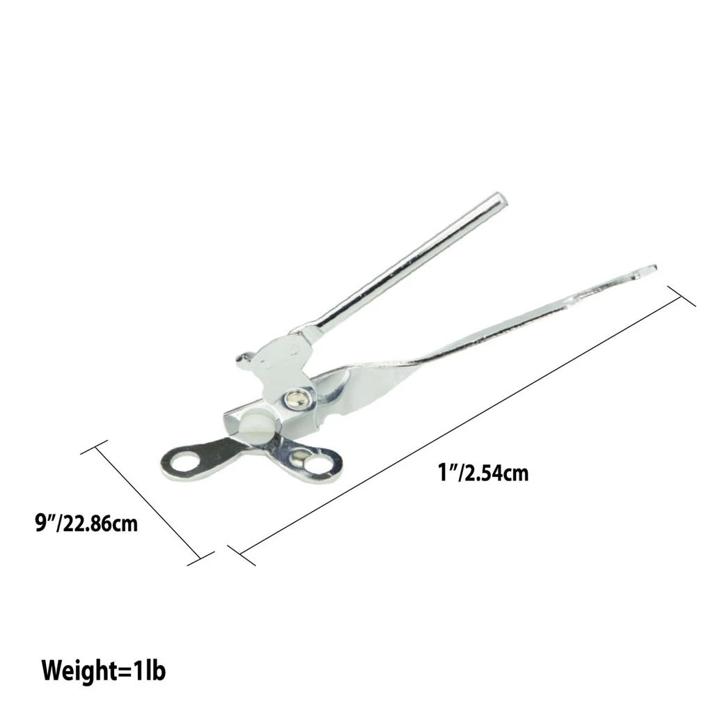 商品Home Basics|Home Basics Stainless Steel 3-in-1 Manual Can Opener, Silver,价格¥103,第2张图片详细描述