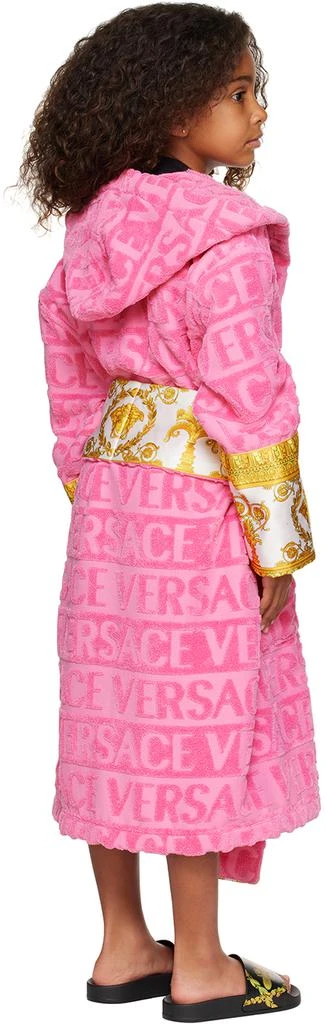 商品Versace|Kids Pink 'I Heart Baroque' Bathrobe,价格¥2017,第3张图片详细描述