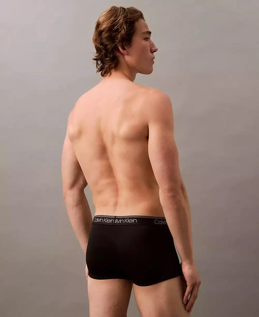 商品Calvin Klein|Men's 3-Pack Microfiber Stretch Low-Rise Trunk Underwear,价格¥210,第3张图片详细描述