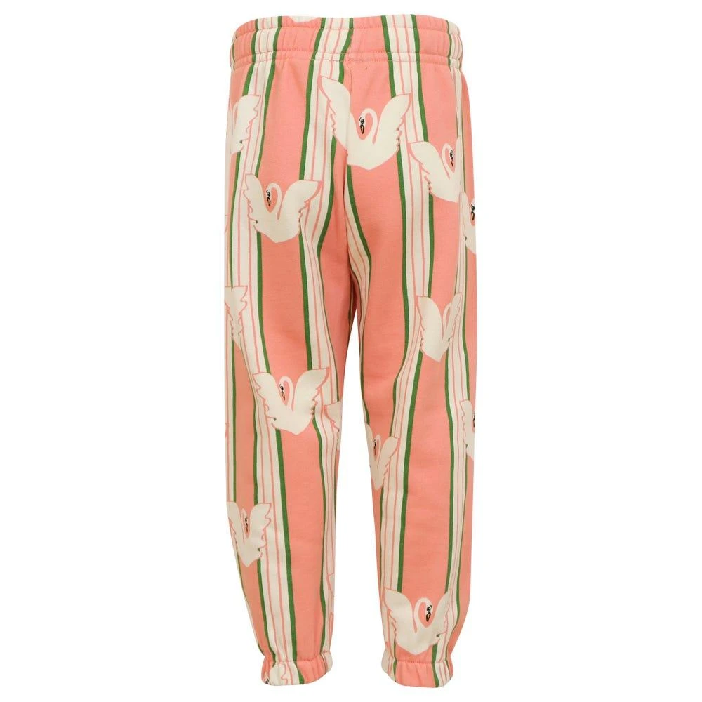 商品Mini Rodini|Pink Swan Pattern  Joggers,价格¥145,第3张图片详细描述