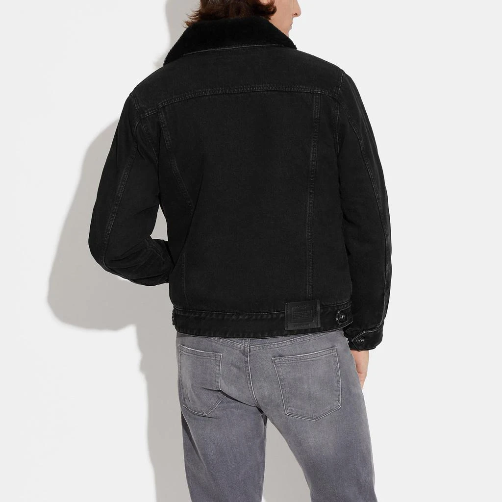 商品Coach|Coach Outlet Denim Jacket With Sherpa Lining,价格¥1856,第3张图片详细描述