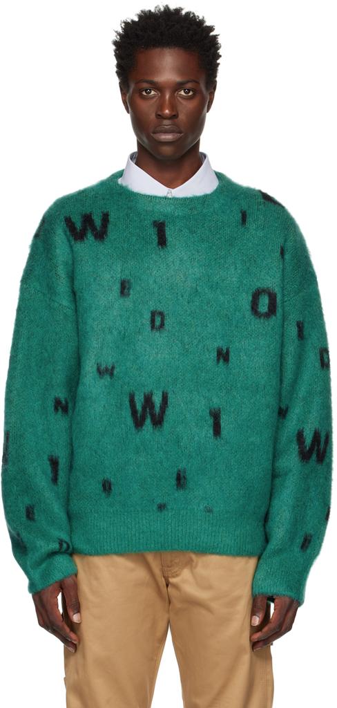 Green Lettering Sweater商品第1张图片规格展示