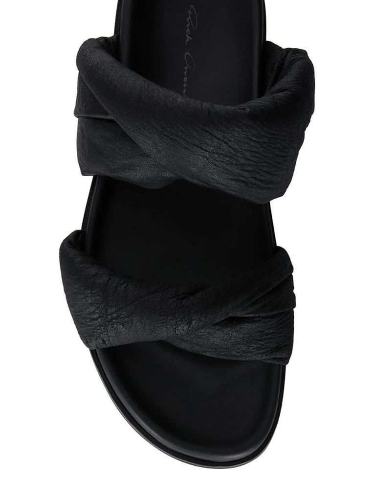 Twisted Granola Sandals In Blistered Black Lamb Leather 商品