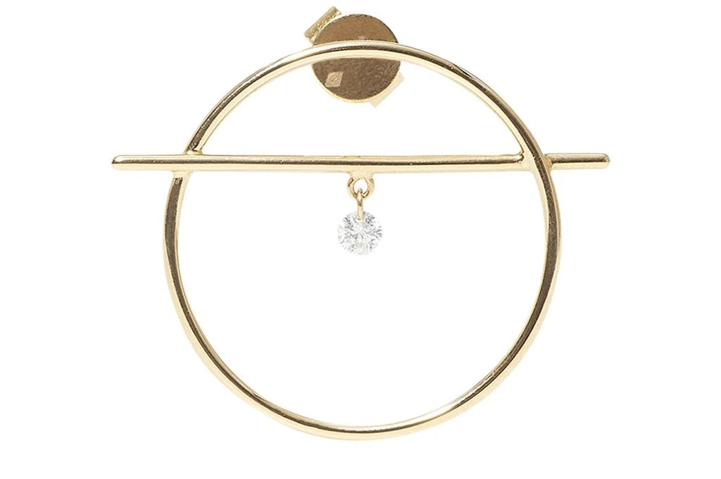 商品Persée|Single earring Fibula mini 1 diamond,价格¥4534,第1张图片