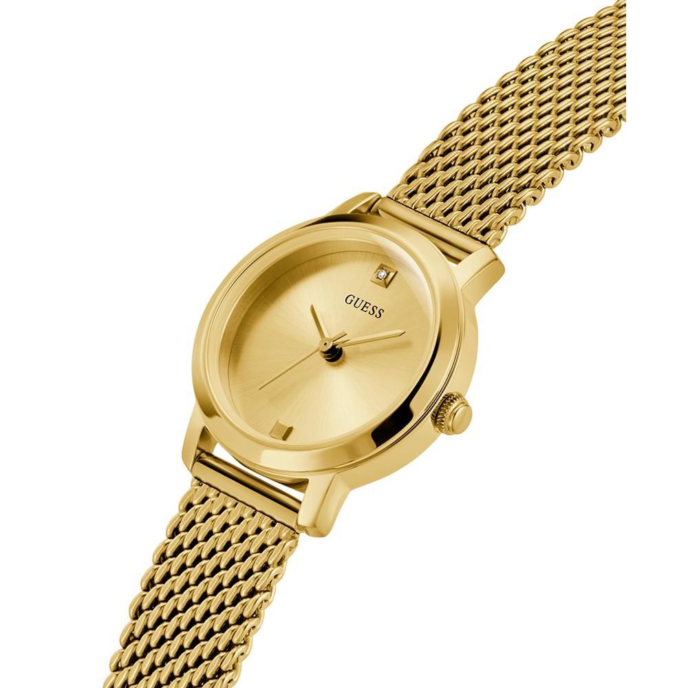 商品GUESS|Women's Gold-Tone Mesh Bracelet Watch 25mm,价格¥743,第6张图片详细描述