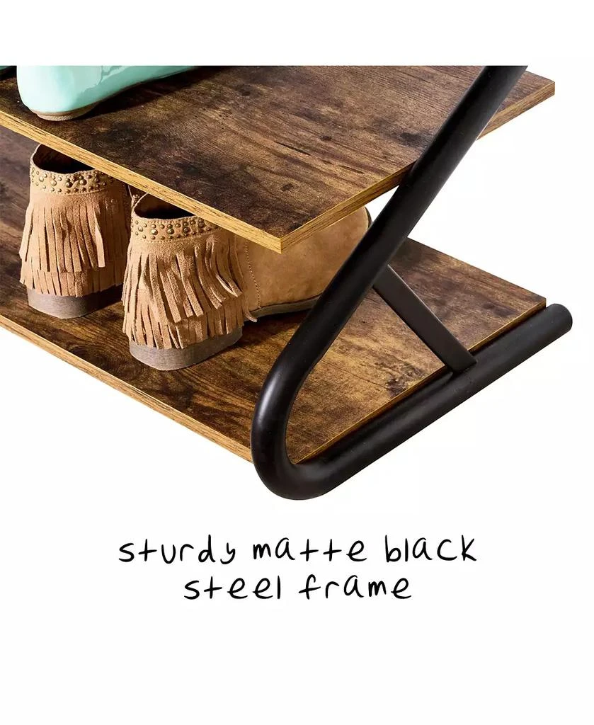 Rustic 3-Level Shoe Rack 商品