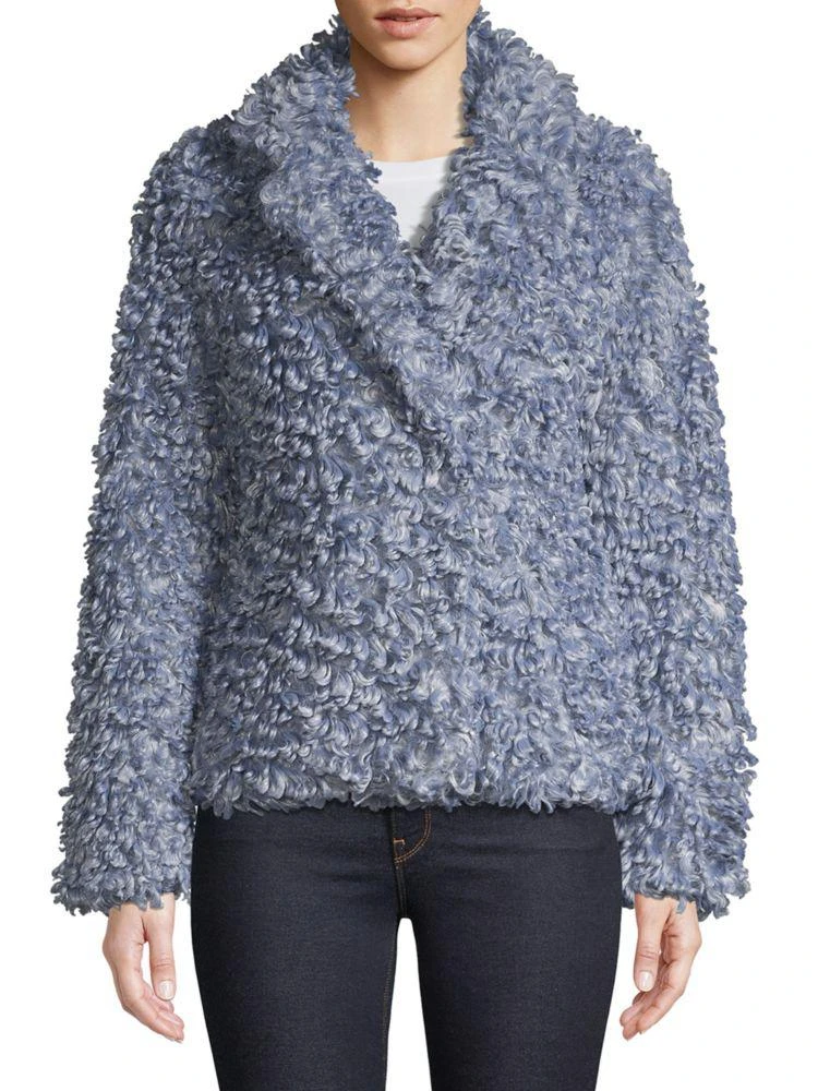 商品Tahari|Faux-Fur Teddy Coat,价格¥1736,第3张图片详细描述
