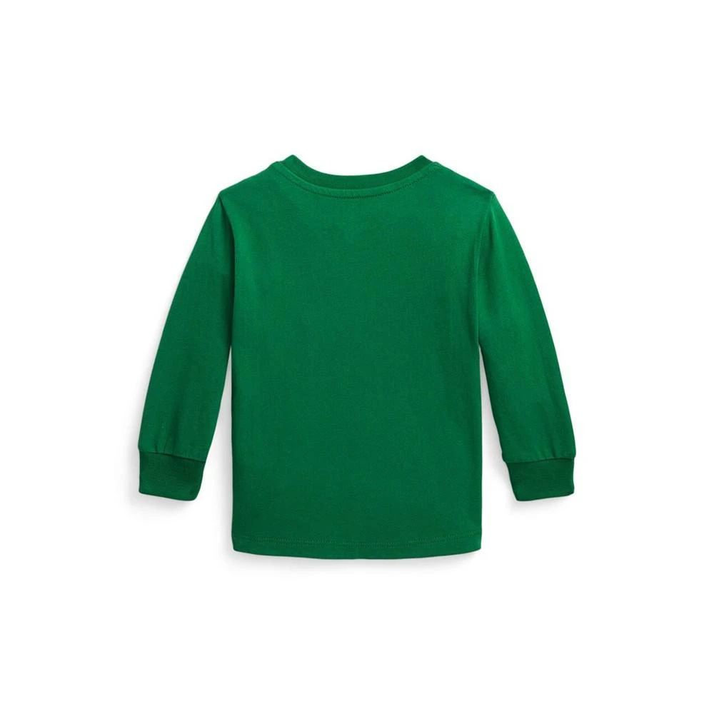 商品Ralph Lauren|Baby Boys Cotton Jersey Long Sleeve T Shirt,价格¥140,第2张图片详细描述