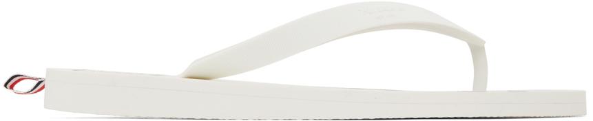 White RWB Stripe Flip-Flops商品第1张图片规格展示