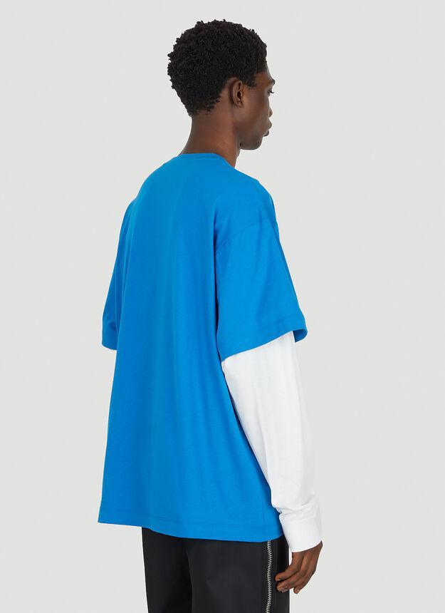 商品Gucci|Mirror Logo T-Shirt in Blue,价格¥5423,第6张图片详细描述