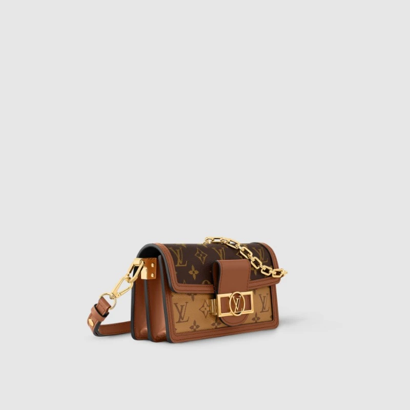 商品Louis Vuitton|【预售3-7天】LV/路易威登 女士棕色老花帆布/牛皮单肩包,价格¥26447,第6张图片详细描述