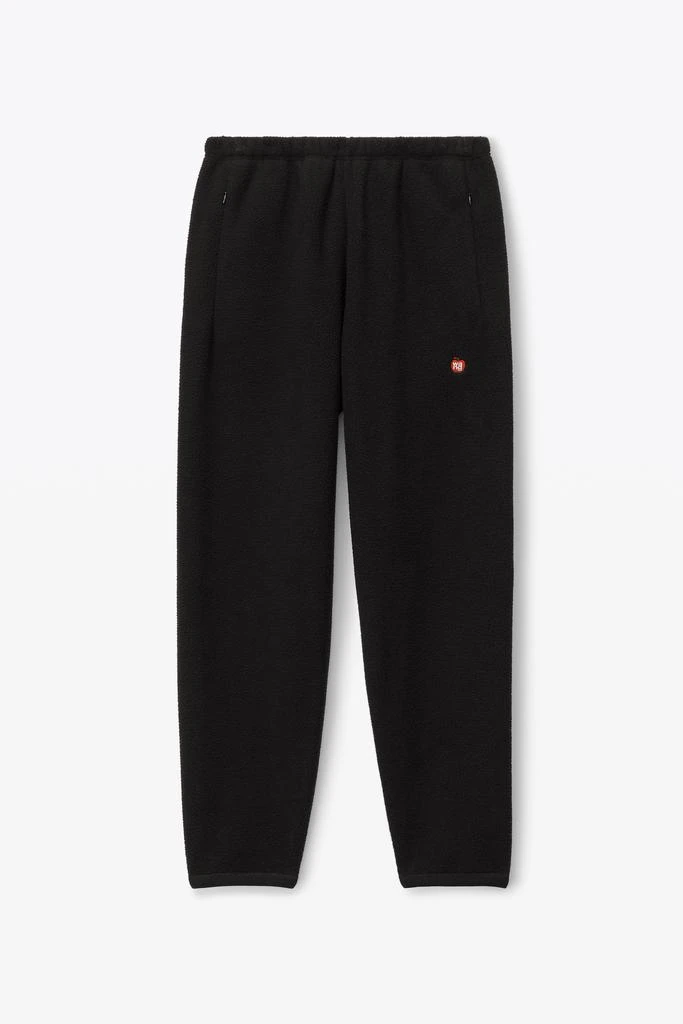 商品Alexander Wang|sweatpant in teddy fleece with red apple logo,价格¥1435,第2张图片详细描述