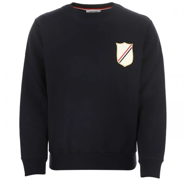 商品Thom Browne|THOM BROWNE 海军蓝色男士卫衣/帽衫 MJT277A-06931-415,价格¥4089,第1张图片